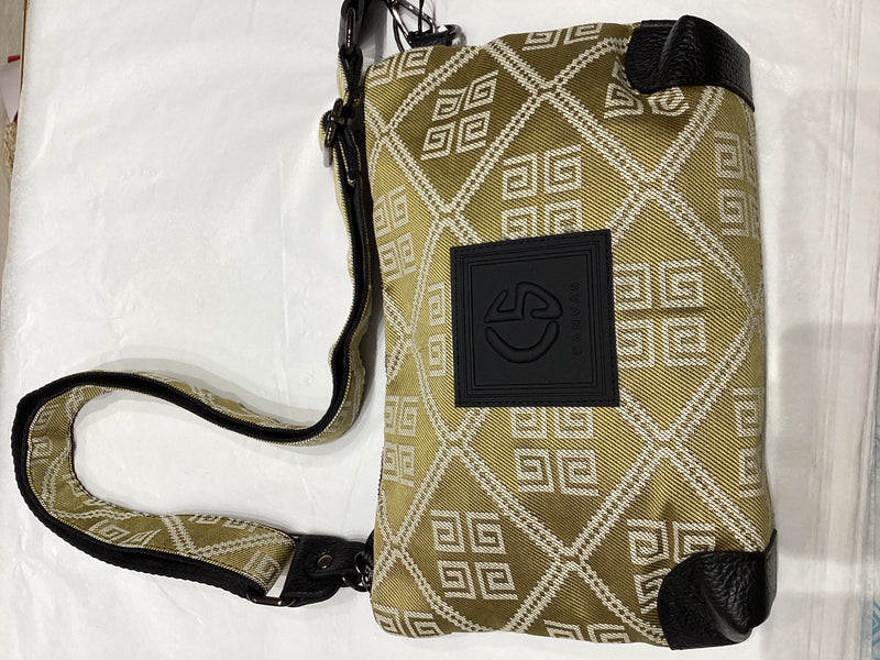 KIRKI #8 Gold and White Greek Handbag