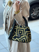 Ireos Handbag - Black and Gold