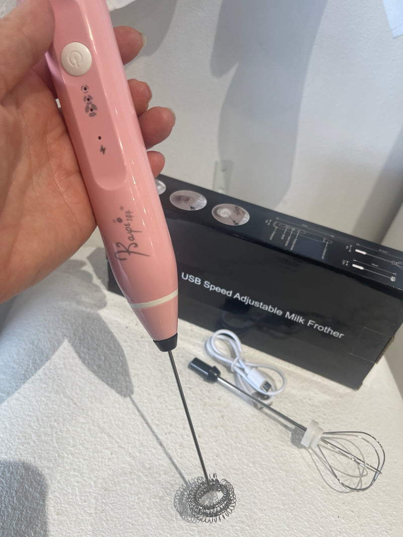 USB Portable Milk Frappe Frother  - PINK