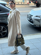 Ireos Handbag - Black and Gold