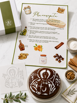 Phanouropita - Saint Phanourios Teatowel & Stencil Kit