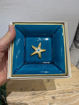 Starfish Blue Ceramic Plate