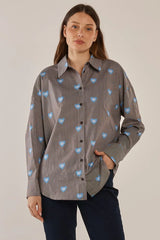 Athena Shirt - Mythology Stripe Print