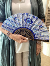 Greece Almond Mati Fan (Evil Eye) - Various