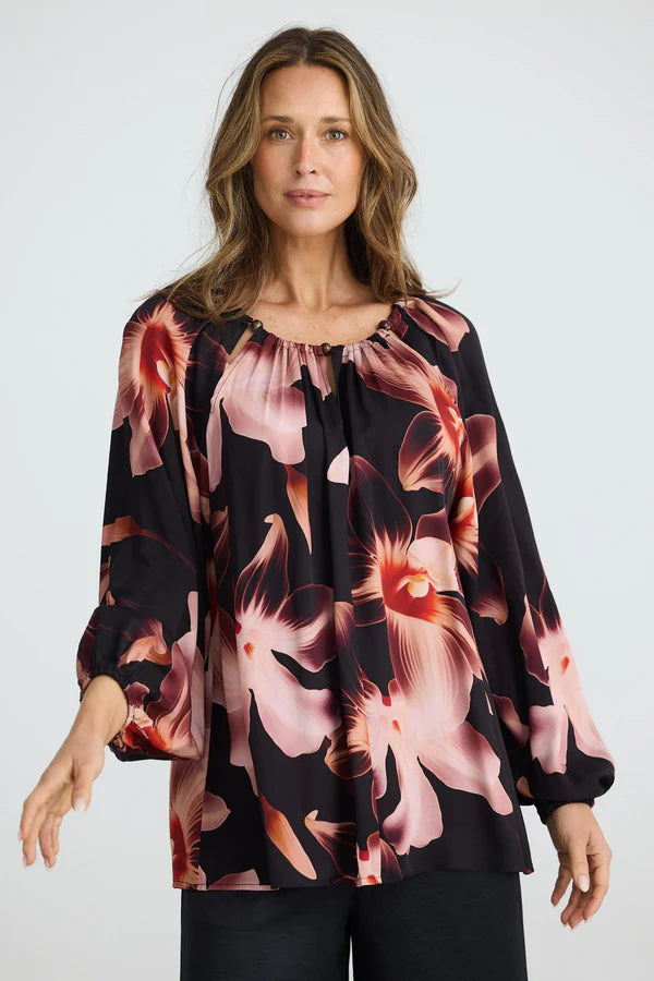 Carlisle Blouse- Night Orchid