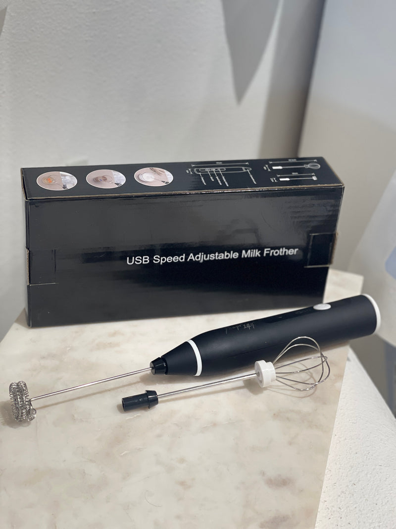 USB Portable Milk Frappe Frother  - Black