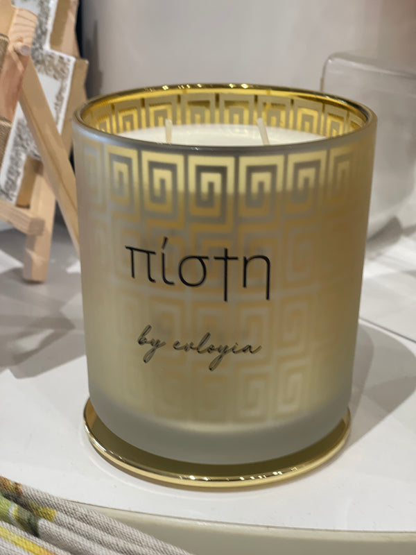 Πίστη  SOY CANDLE by Evlogia - Frankincense, Myrrh and Musk