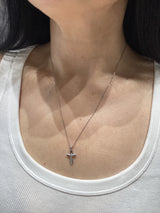 Sterling Silver Jesus on Cross Necklace