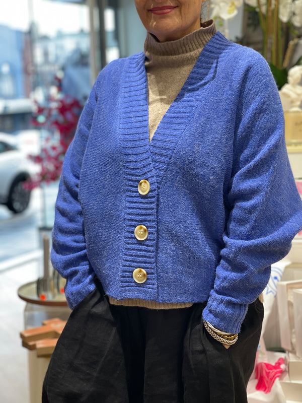 Carrington Cardigan  -Mediterranean Blue