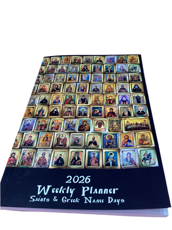 2026 Greek planner/ English Diary - Religious Icons cover
