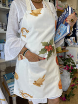 Greek Christmas Print Apron