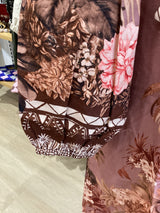 Nina Shirt Dress - Dark Scarf Print