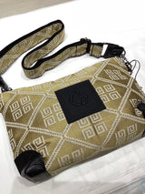KIRKI #8 Gold and White Greek Handbag