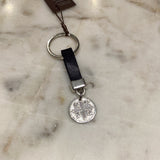 Leather NIKA coin key ring