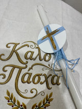 LAMBATHA DELUXE BLUE CROSS EASTER CANDLE