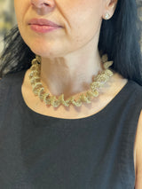 Dione Gold Crochet Necklace by Hara Karamichali