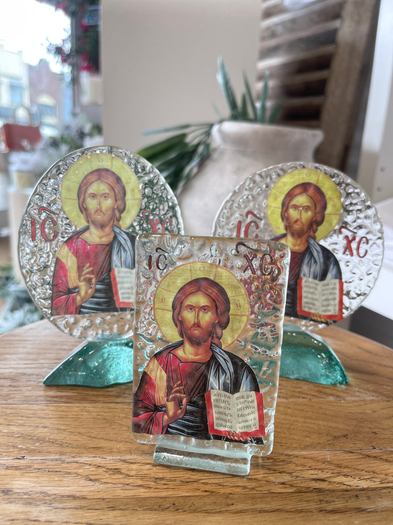 Glass Icon - Jesus