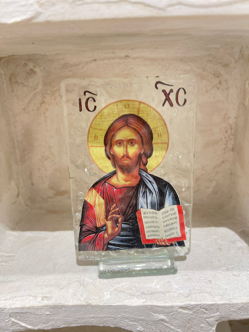 Glass Icon - Jesus