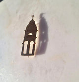 Brass Church Brooch Pin #1