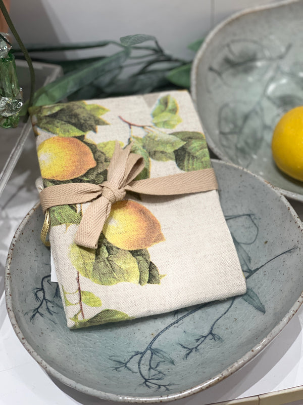 Lemon Tea Towel - set of two