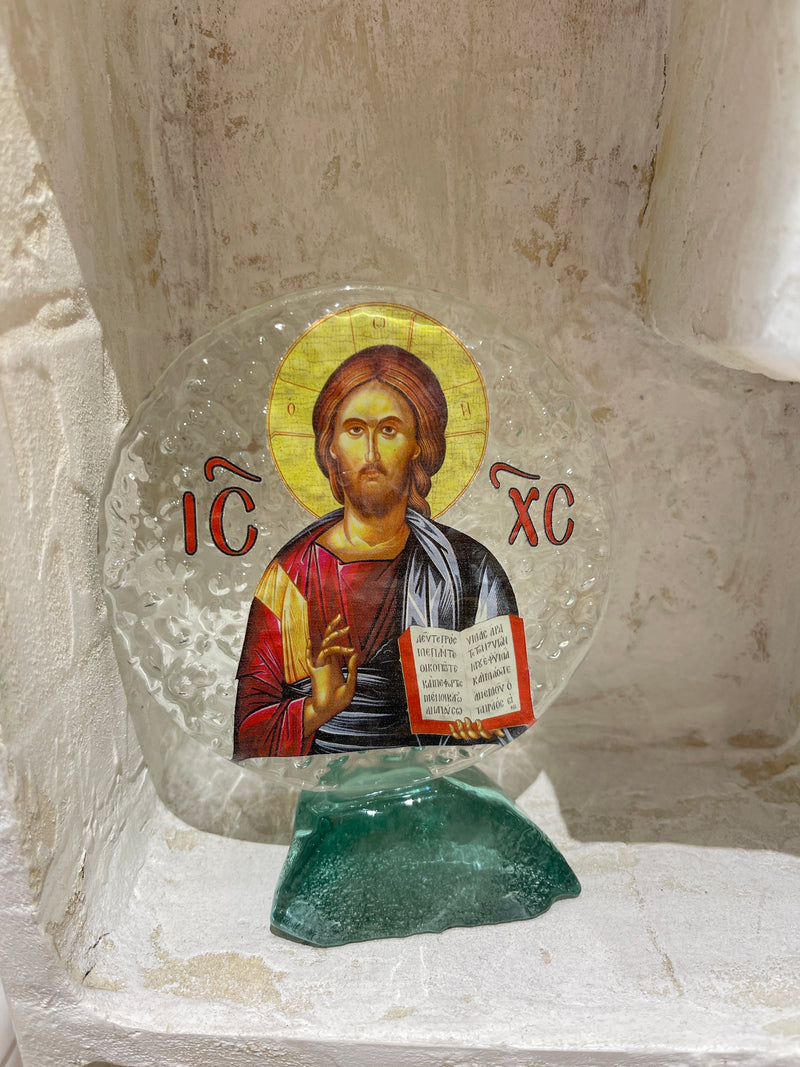 Glass Icon - Jesus