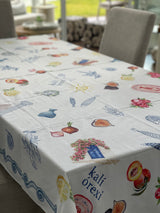 Kali Orexi Cotton Tablecloth