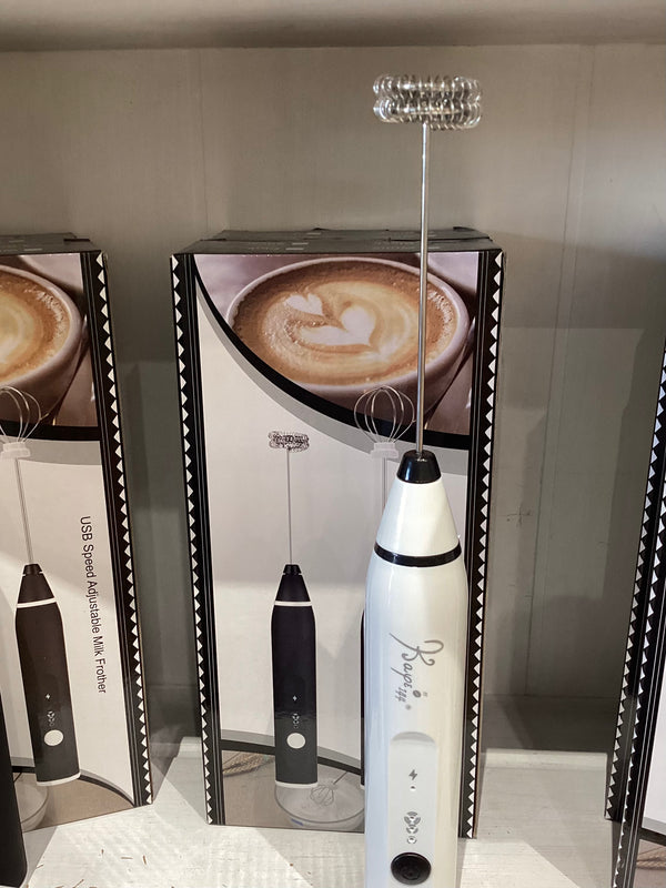 USB Portable milk frappe frother - white