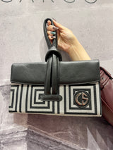 Tessi - Greek Key Envelope Bag