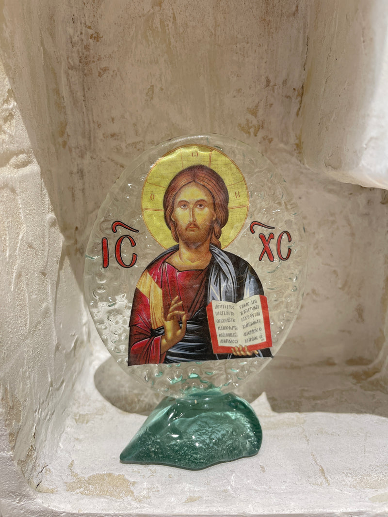 Glass Icon - Jesus