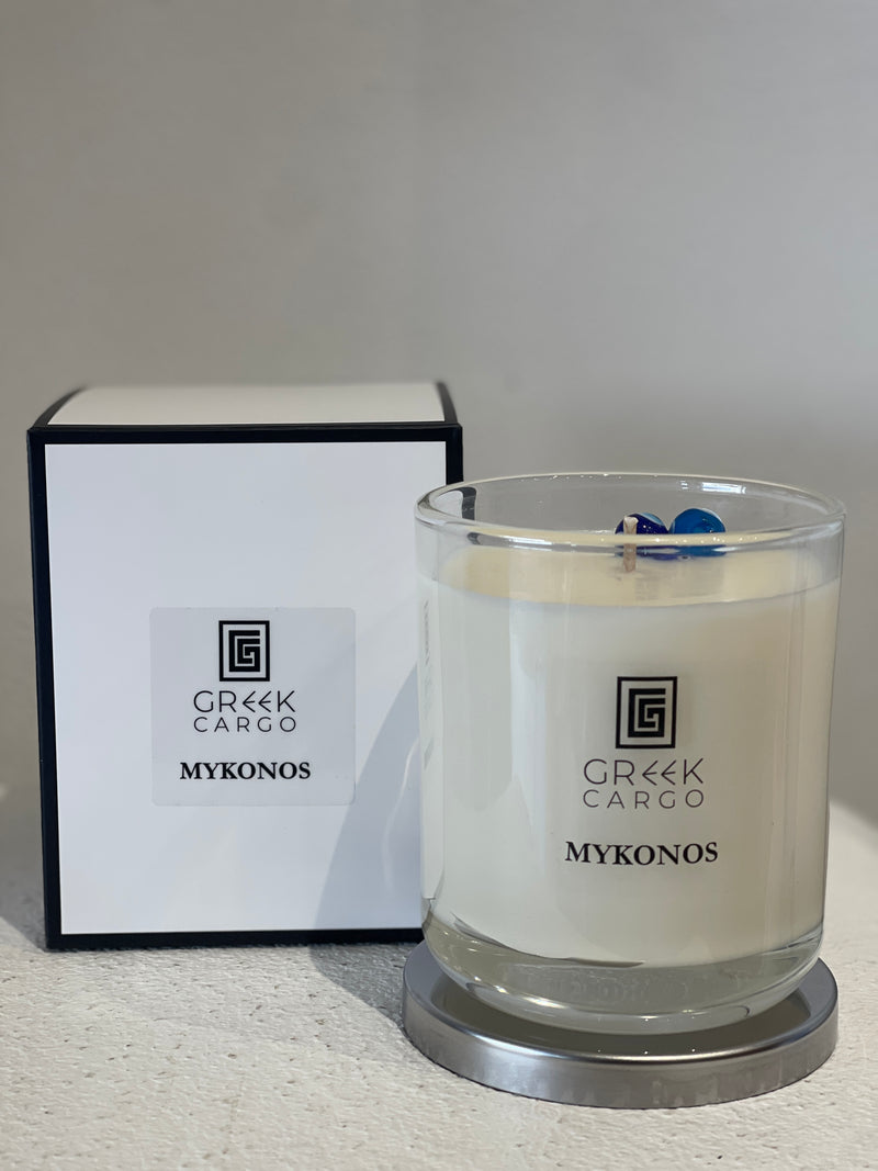 Greek Cargo Candle -  Mykonos - Coconut and Lime scent