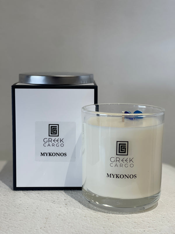 Greek Cargo Candle -  Mykonos - Coconut and Lime scent
