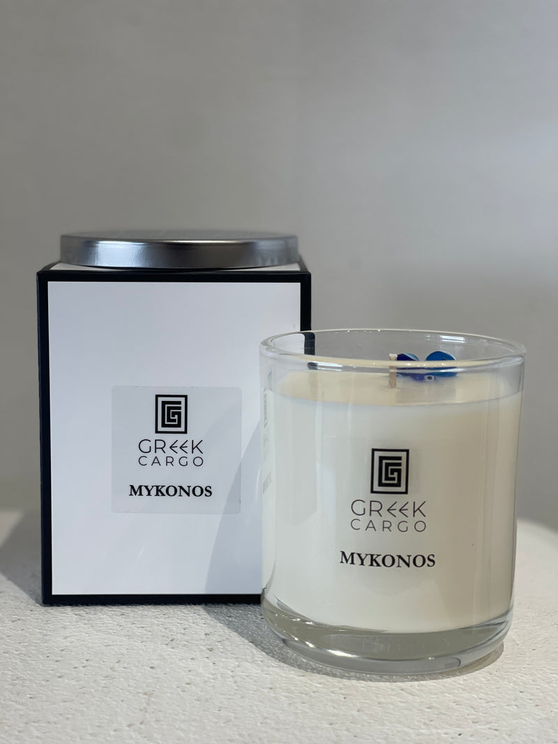 Greek Cargo Candle -  Mykonos - Coconut and Lime scent