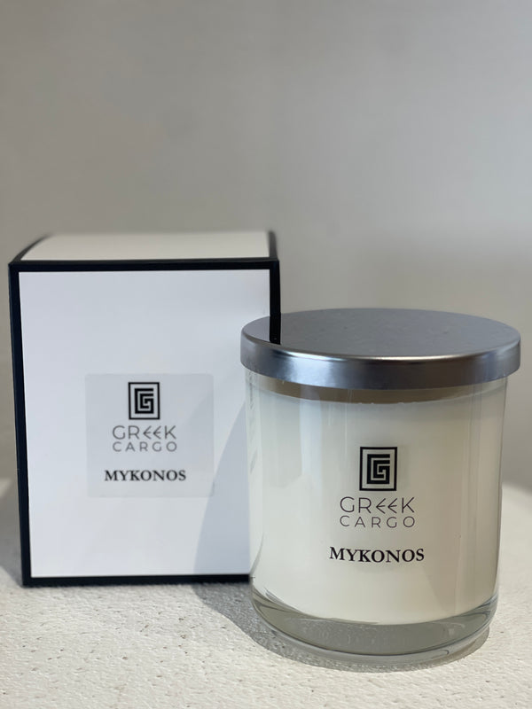 Greek Cargo Candle -  Mykonos - Coconut and Lime scent