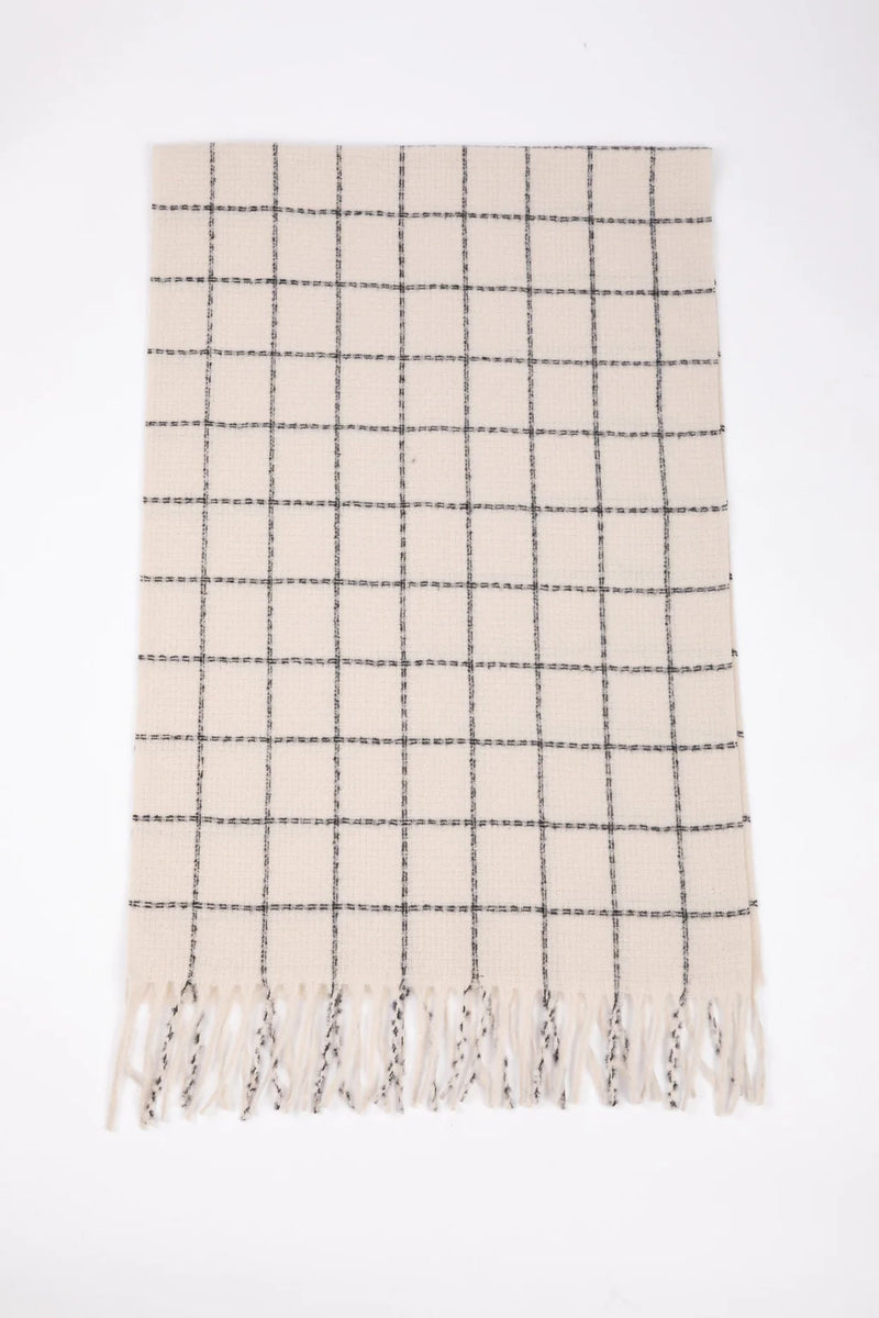 Brooklyn Scarf - Black/Off White