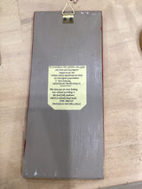 Greek Handmade Artisan Door Design Plaque - Christmas Brown with Wreaths