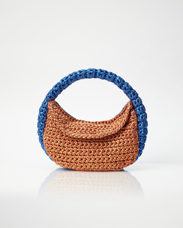 Normandy Metallic Copper and Blue Bag