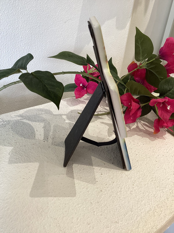 Ceramic Standing Cross - Mother Mary (Panagia), Joseph & Baby Jesus