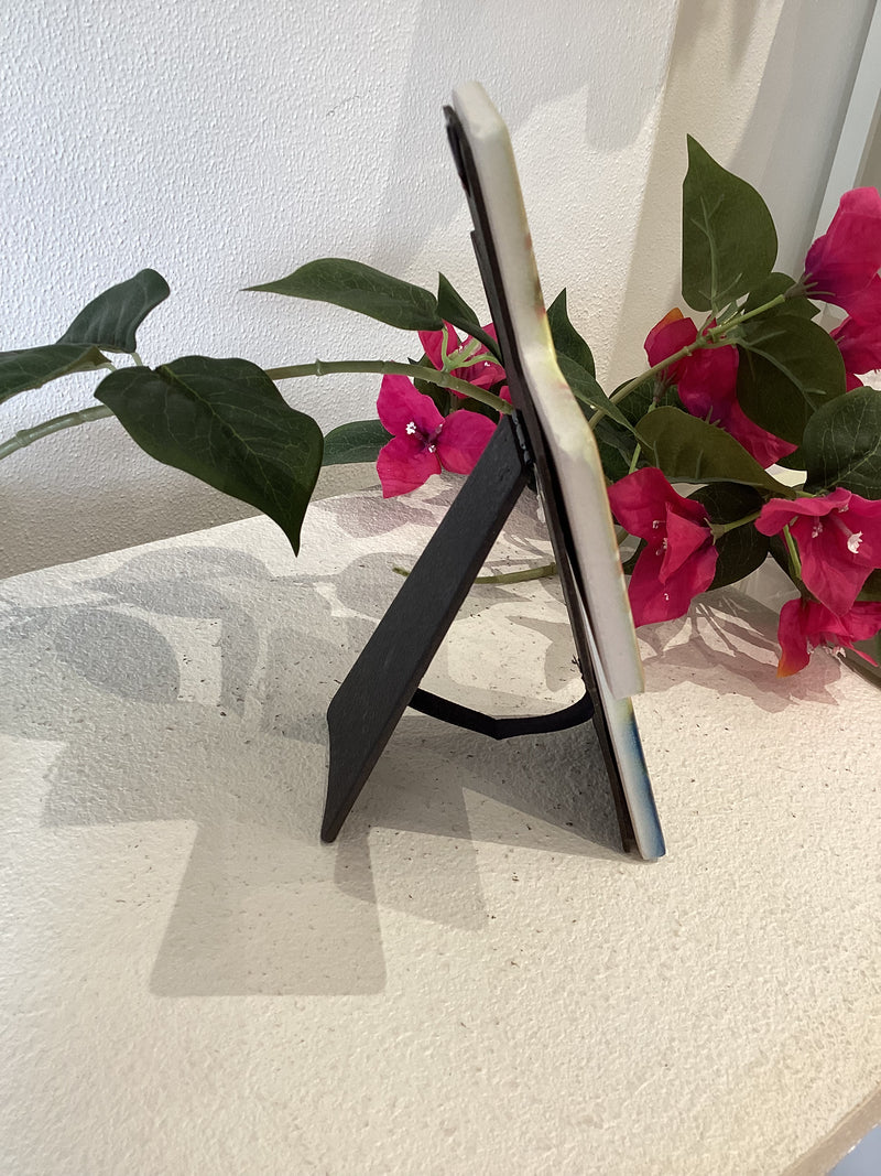 Ceramic Standing Cross - Mother Mary (Panagia), Joseph & Baby Jesus