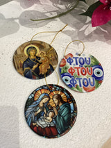 Greek Hanging Christmas Decoration - Various