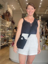 Greek Handmade Crochet Bag - Black