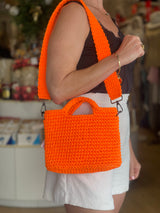 Greek Handmade Crochet Bag - Orange