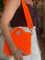 Greek Handmade Crochet Bag - Orange