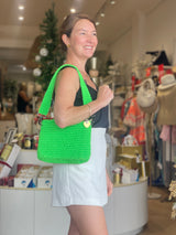 Greek Handmade Crochet Bag - Green