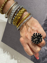 Hara Karamichali Hand Crochet Disc Ring