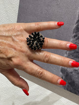 Hara Karamichali Hand Crochet Disc Ring