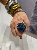 Hara Karamichali Hand Crochet Disc Ring