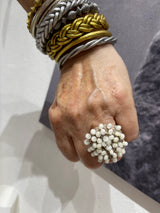 Hara Karamichali Hand Crochet Disc Ring