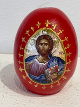 JESUS Ceramic Easter Red Egg