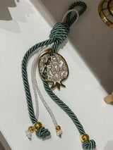 Pomegranate Gold Gouri with Green Cord