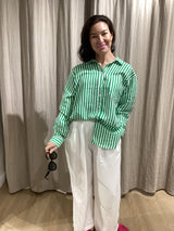 Adele Shirt - Green Stripe